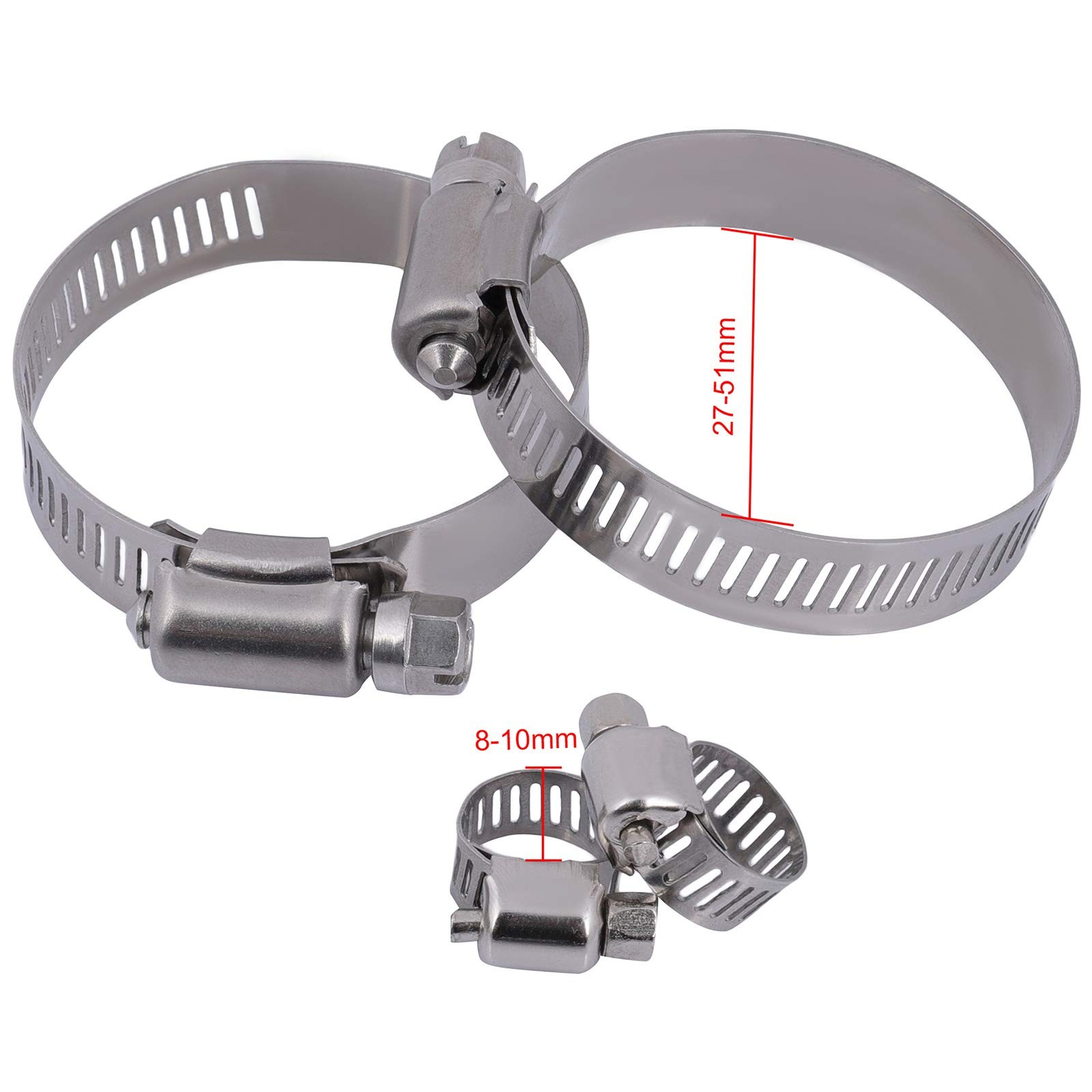 Radiator Hose Clamp Kit 13057 8MM-10MM 30MM-50MM for Captiva Sport Vue 2.4L 3.0L