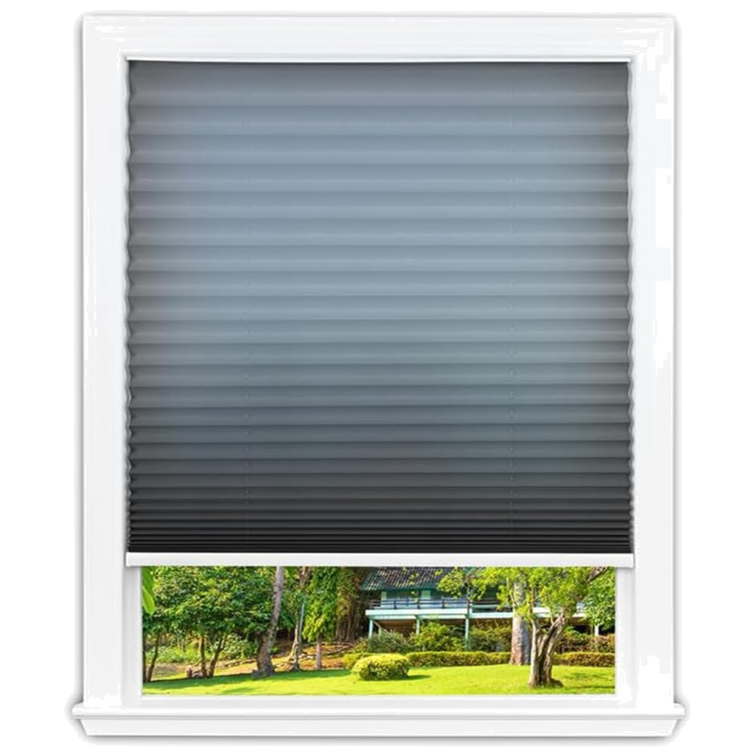 Custom Fit Trim-at-Home Pleated Shade, Light Filtering