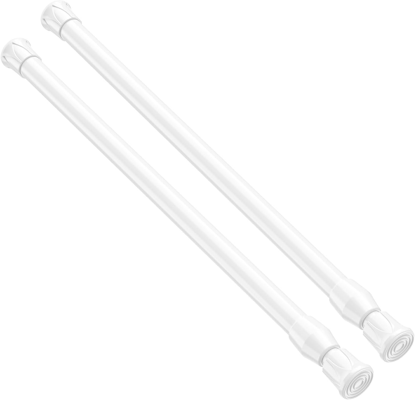 Versatile Rust-Resistant Tension Rods 17-28 Inch for Light Curtains – 2 Pack