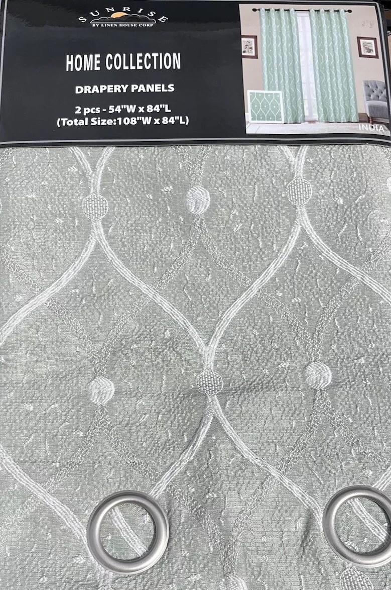 2 Pc Drapes Set Various designs Black Out UV Home Decor Sunrise House Corp