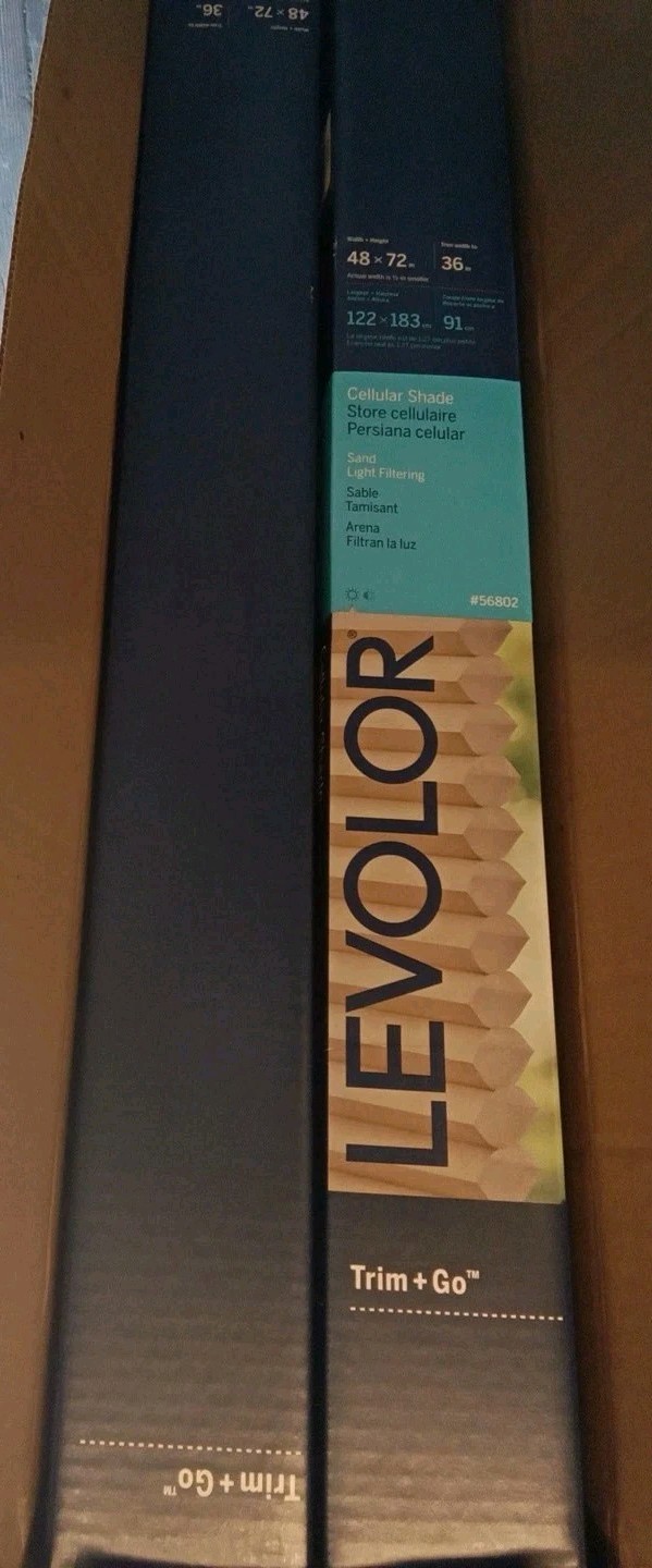 Levolor Trim+Go Cellular Blinds 48×72 Trim Width 36 In Case Of 4 Blinds