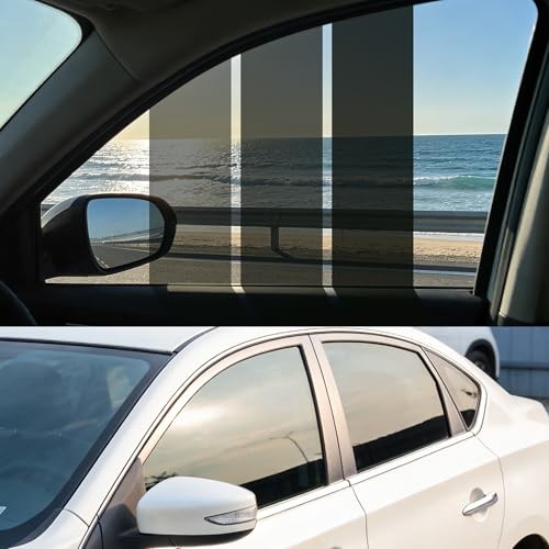 5% VLT Ceramic Car Window Tint Film – Privacy Anti-Glare & 20in x 20ft 5% Vlt