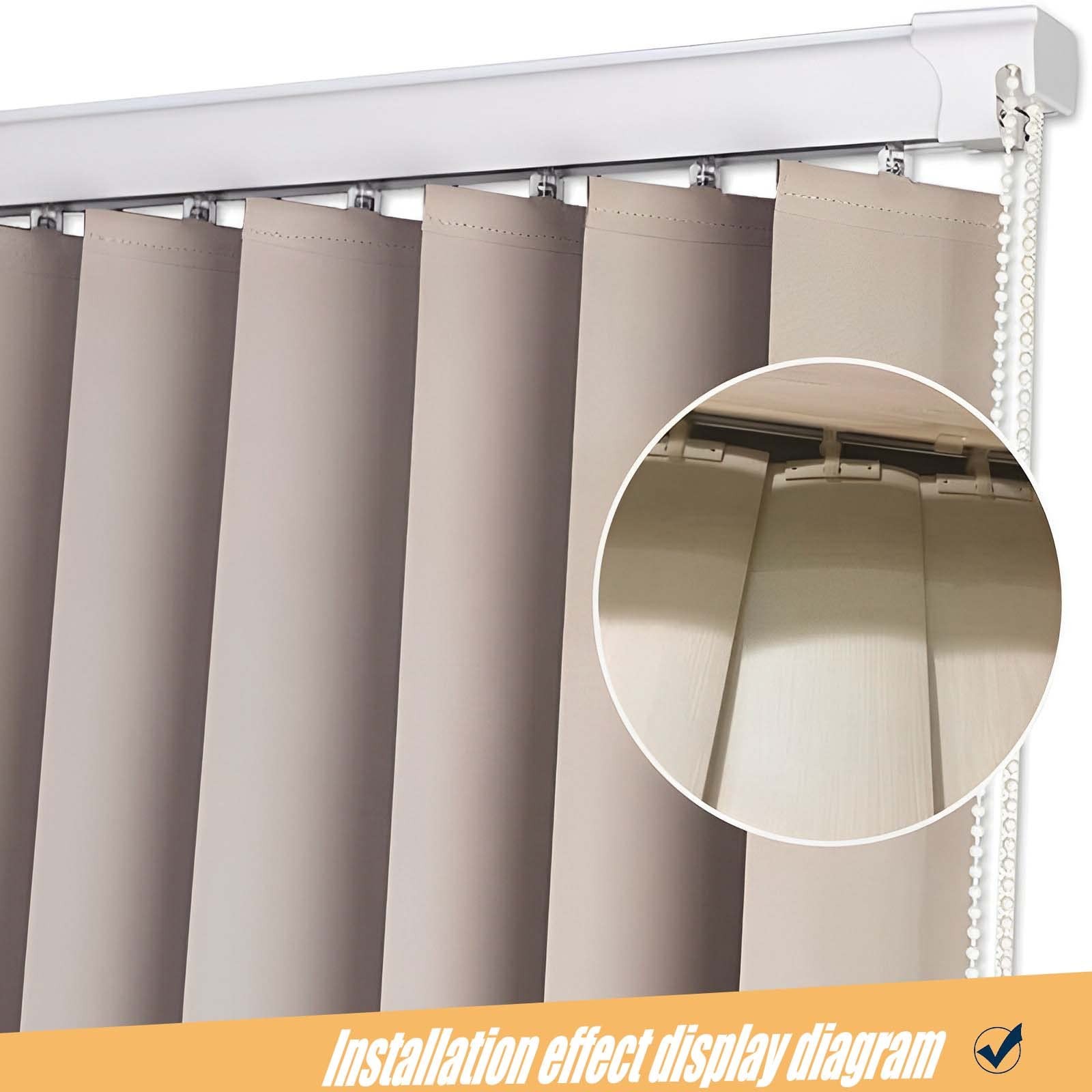 20 PCs Vertical Blind Repair Vane Metal Tabs Replacement Fixer Kit for Slats