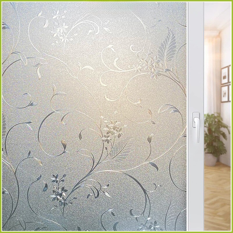Vine Privacy Window Film Self Adhesive Frosted Static Decor Glass Window Sticker