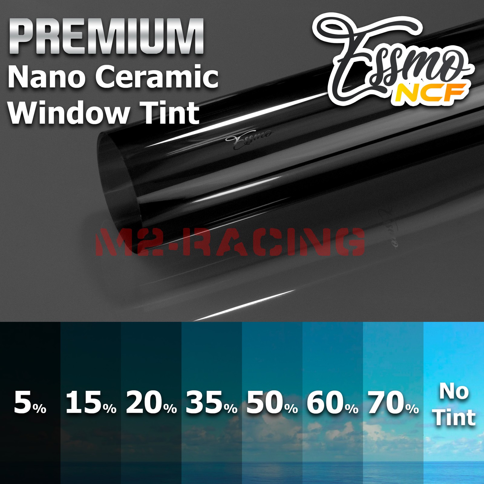 ESSMO Nano Ceramic Window Tint Film 20% VLT Car Home UV Heat Protection NCF20