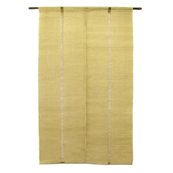 MADE IN JAPAN HANDMADE Artisanal 100% Linen Traditional Japanese Noren – Yellow