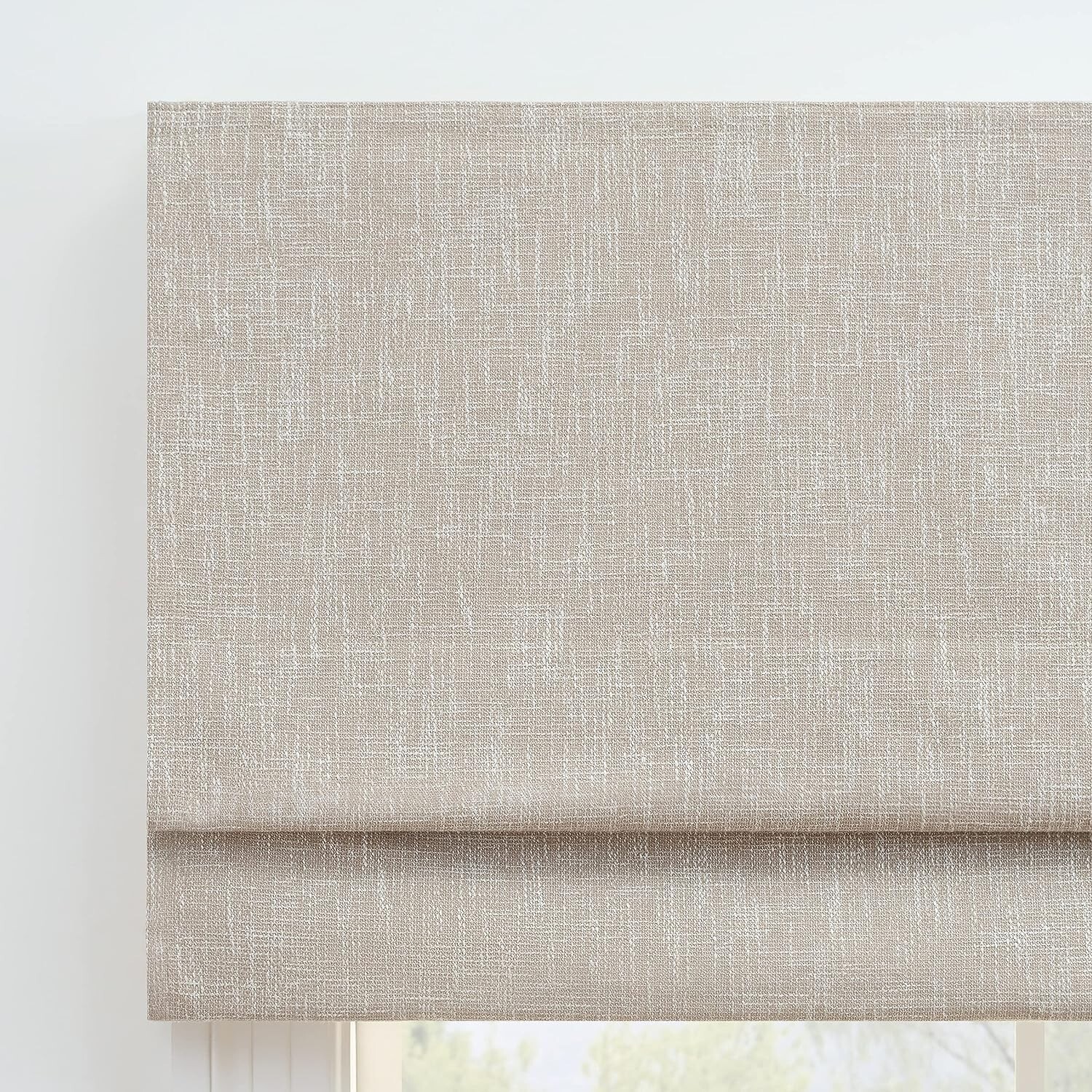 ECLIPSE Darien Insulating Blackout Cordless Lined Window Shade 39in x 64in Linen