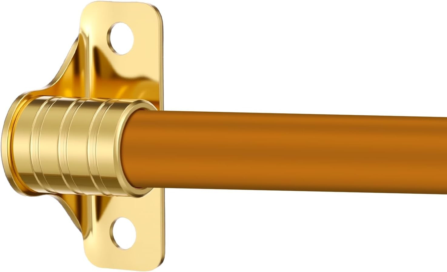 4 Pcs outside Mount Curtain Rod Bracket 3/8″ Brass Bracket Set