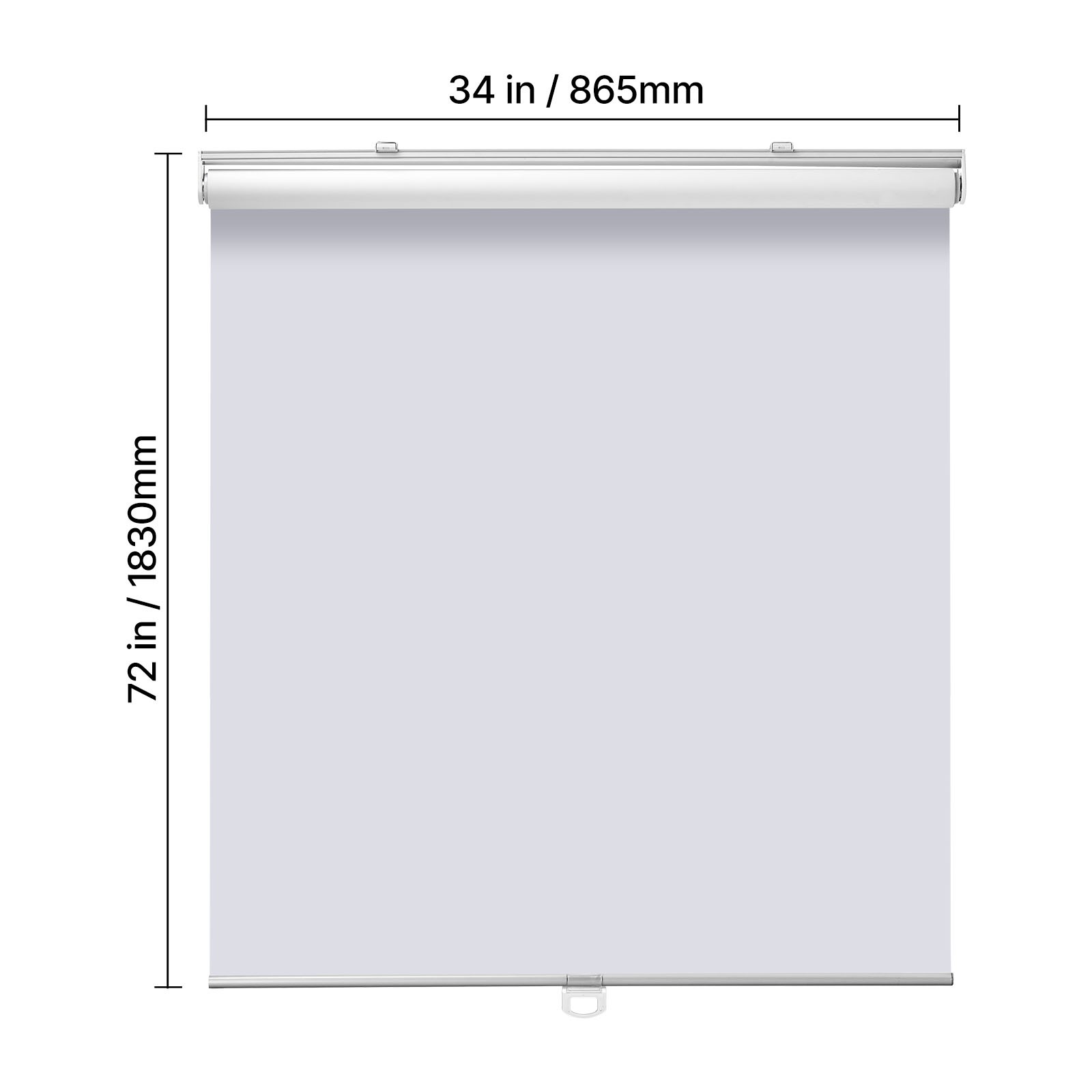 Uimoso Cordless Blackout Roller Shades 34 x 72 in for Home and Office Windows