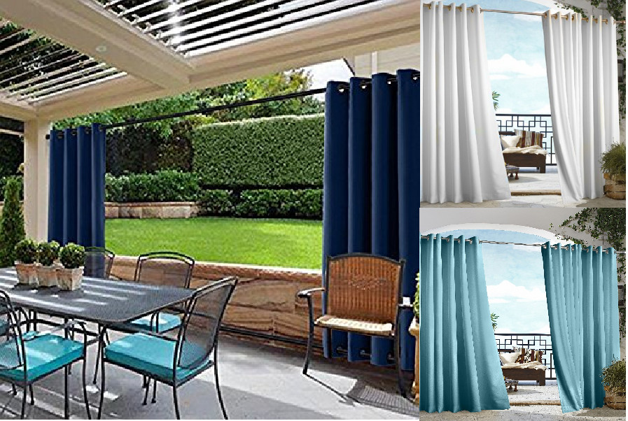Thermal Outdoor Grommet Blackout Window Porch Curtain Panel K68 1 SET