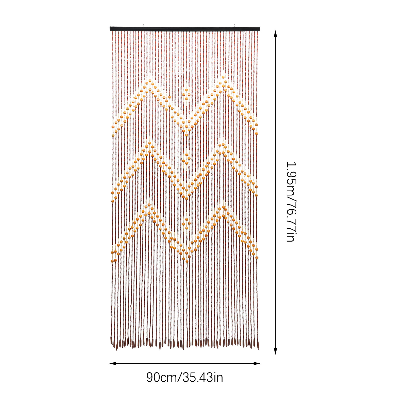 Natural Bamboo 52 Strands Handmade Curtain Beads Window Door Shoji Room Divider