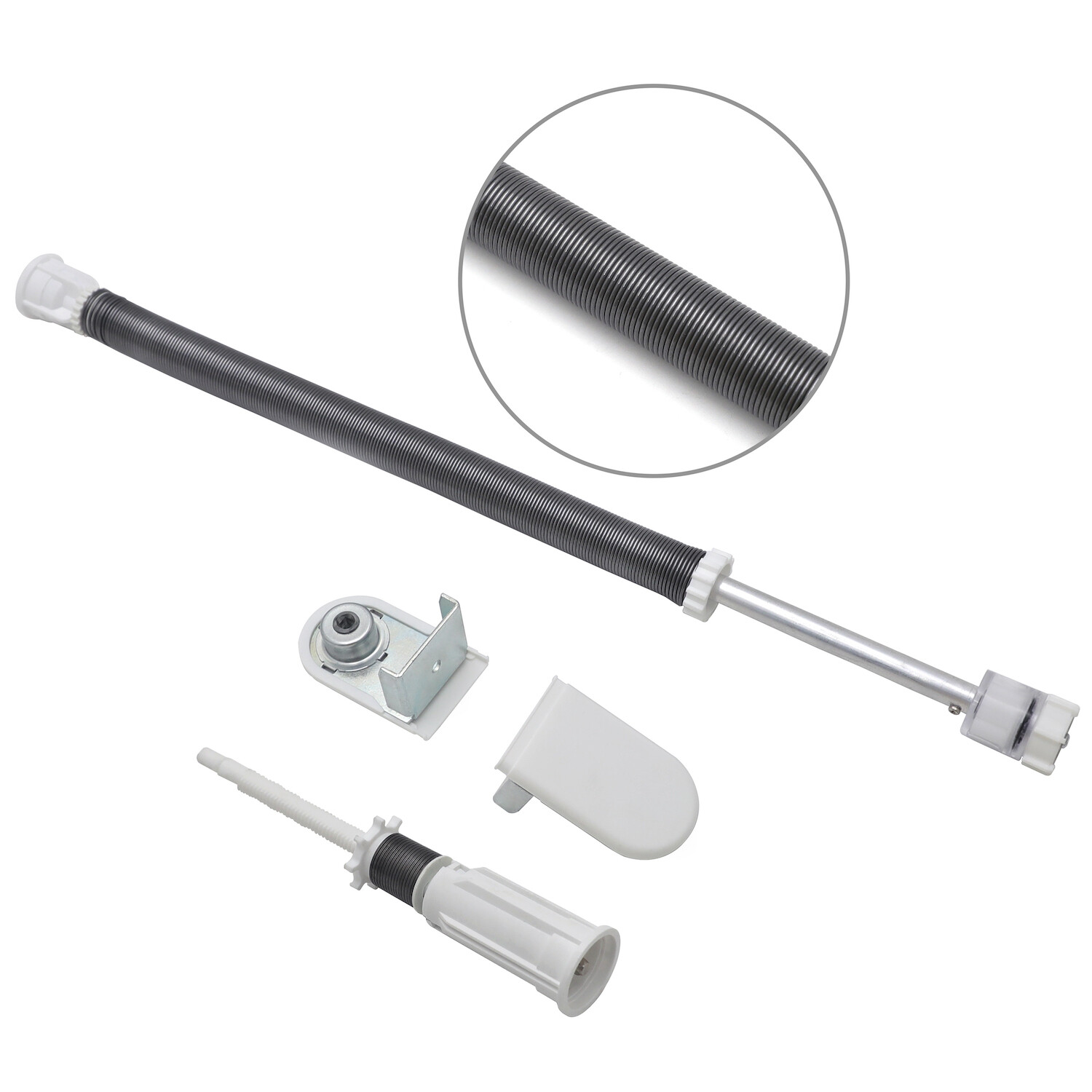 Long Spring w/ Roller Blind Bracket Hanging Curtain Roller Shade For 25mm tube