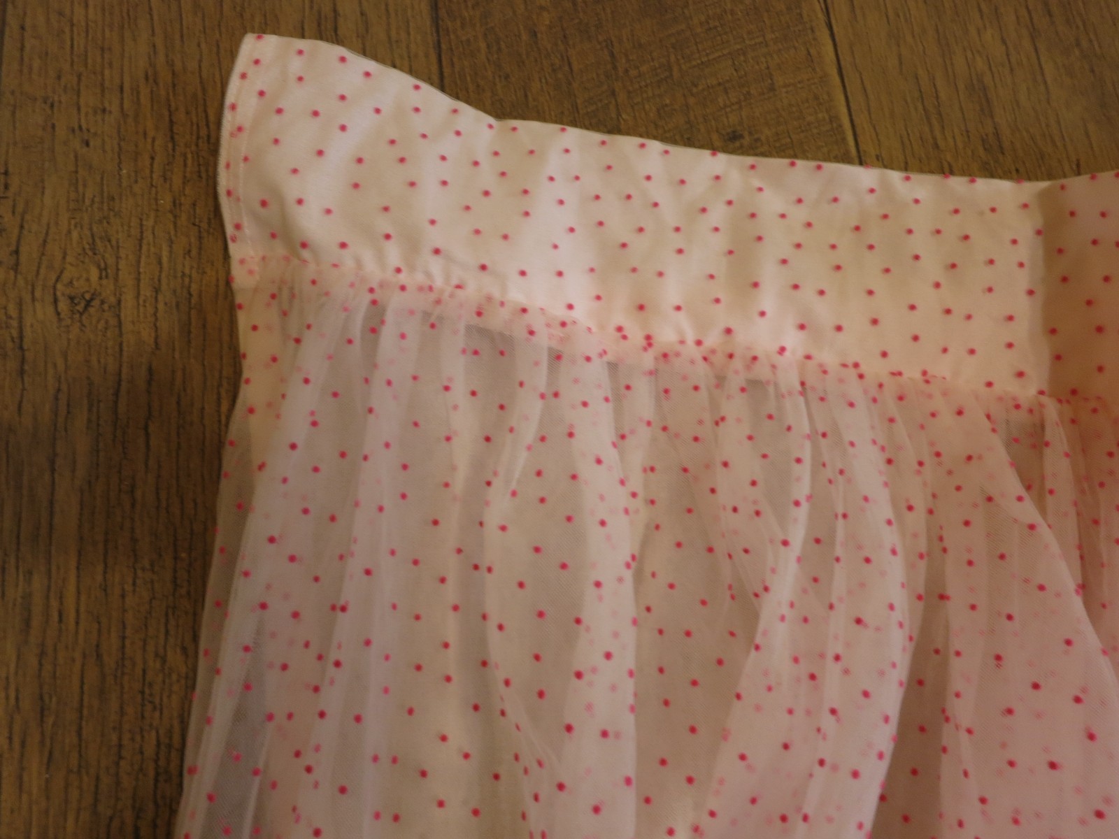 Monique Lhuillier Pottery Barn Kids Neon Pink Polka Dot Sheer Curtains 2 Panels