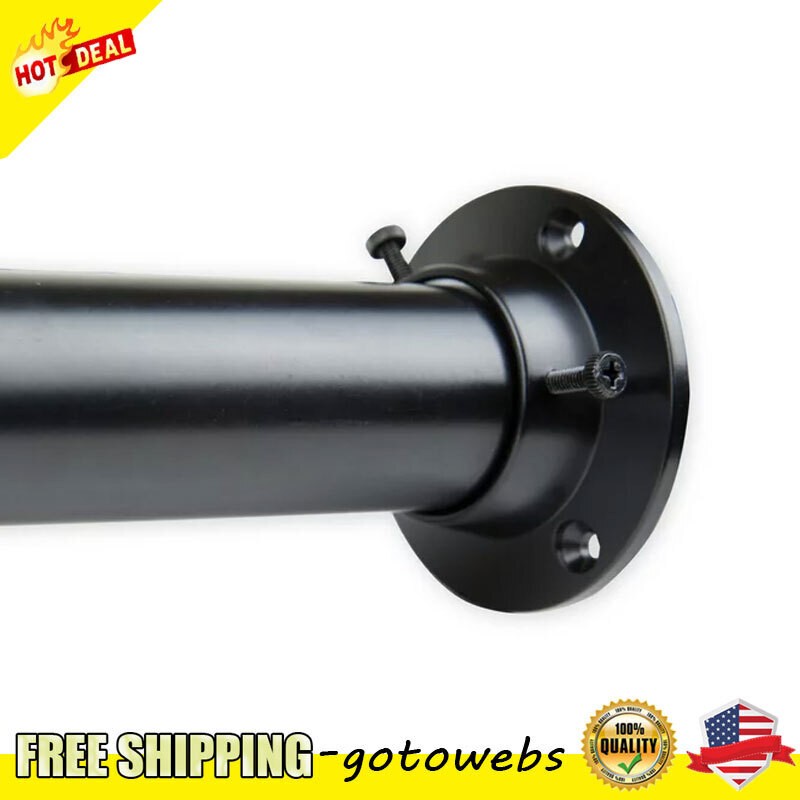 1.5″ Adjustable Closet Rod 28-48 inch and Socket Set Black