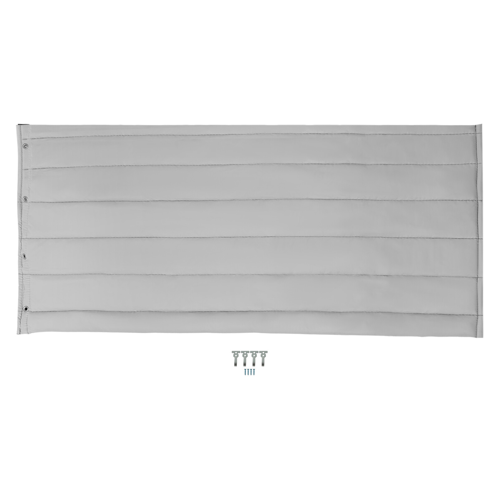 Soundproof Door Cover Portable Temporary Thermal Door Screen For Winter Gray