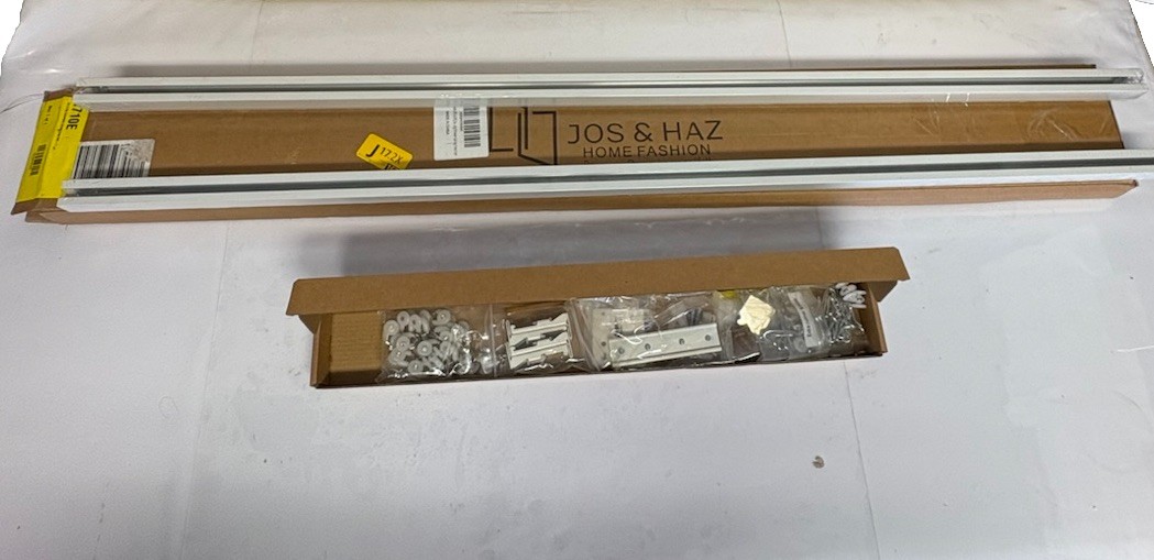 Jos & Haz Ceiling Curtain Track Set Premium Heavy Duty Mount 3.0Ft To 6.6Ft