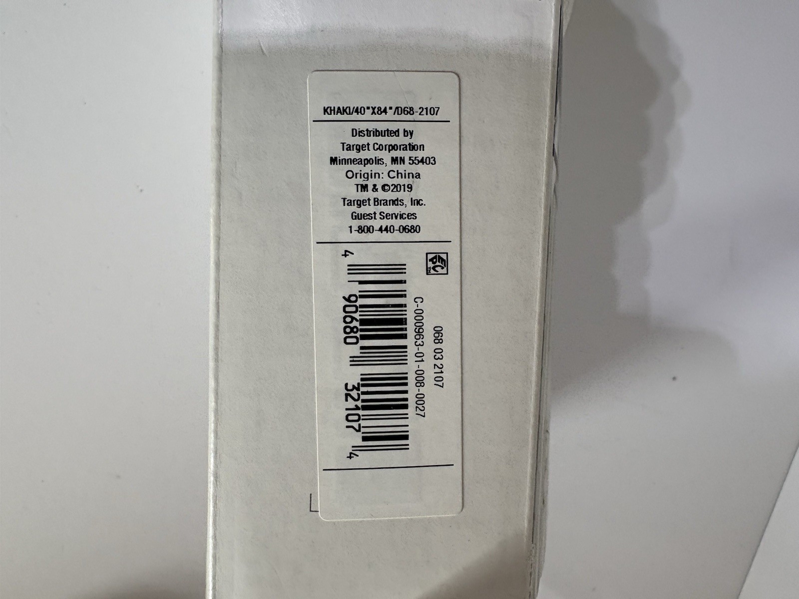 Project 62 Light Filtering Curtains 40 X 84 (2 Panels) Khaki Carter Brand New