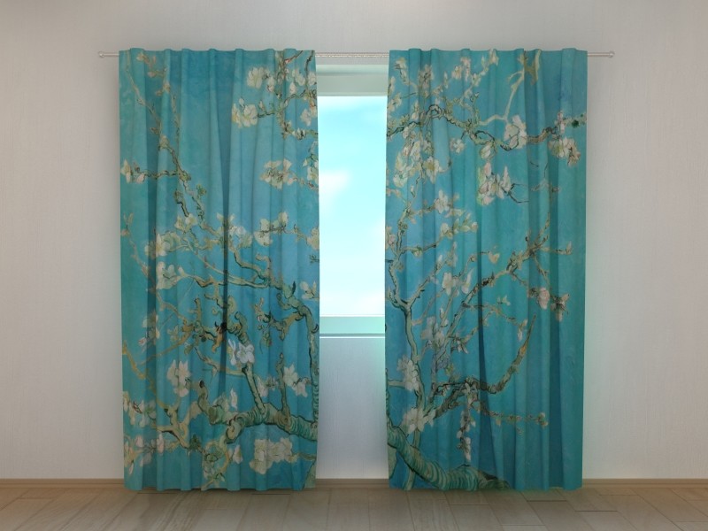 Curtain Vincent van Gogh Amandelbloesem, Blind van Gogh print Flowers, any sizes
