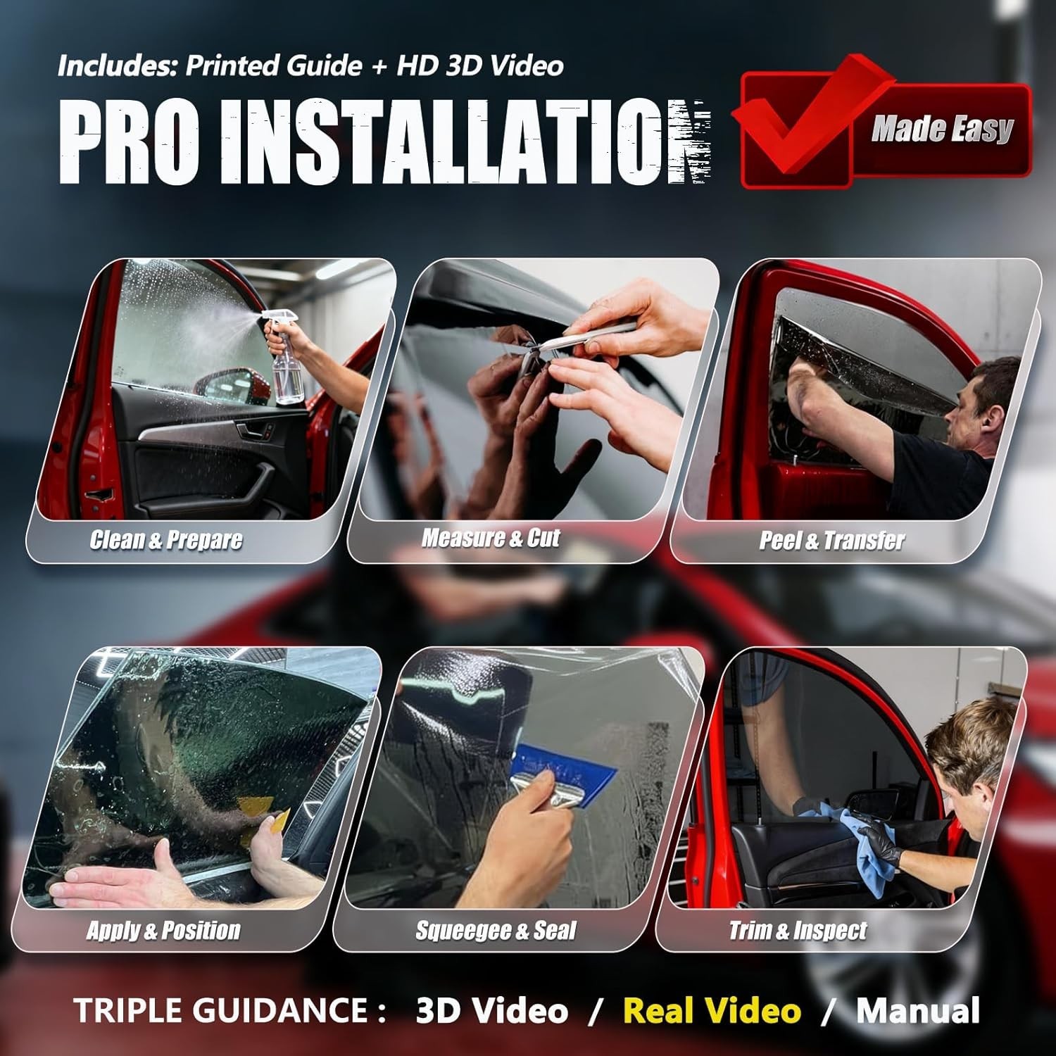 Ceramic Car Window Tint Film 15 VLT 20x20FT Night Daytime Privacy No Signal