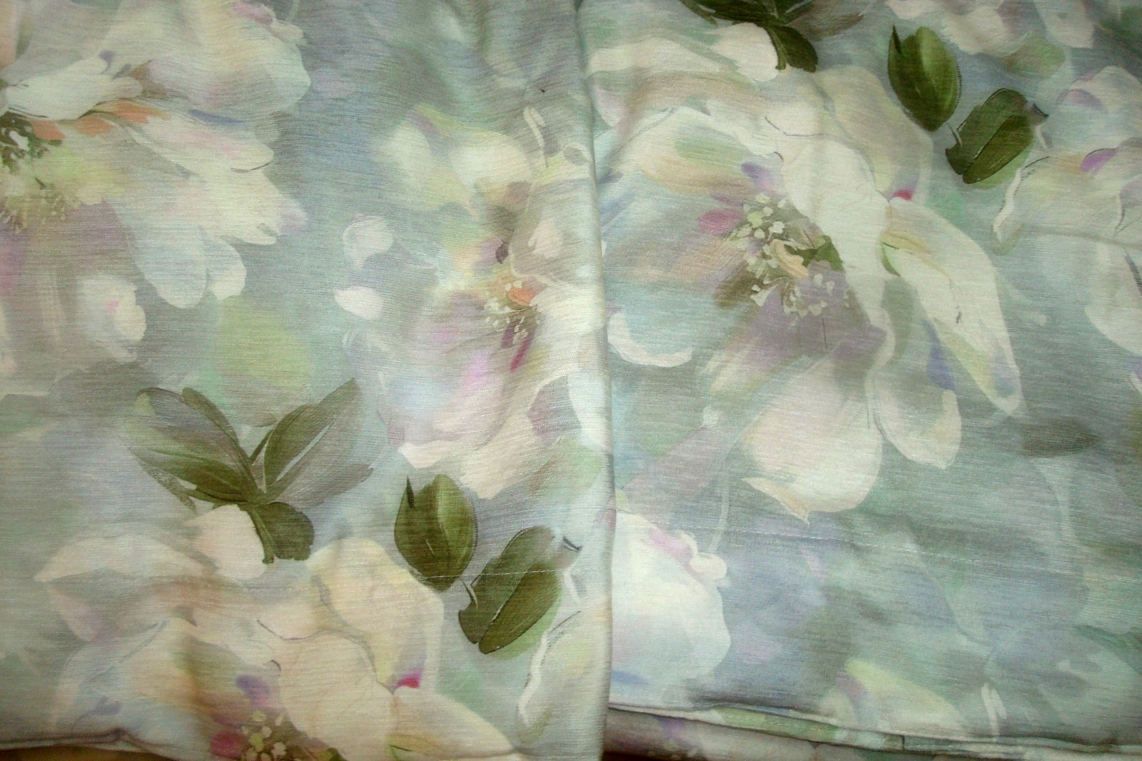 NWT Curated Kravet 2 pc Window Curtains Pastel Floral room Darkening 50 x 84″ lg