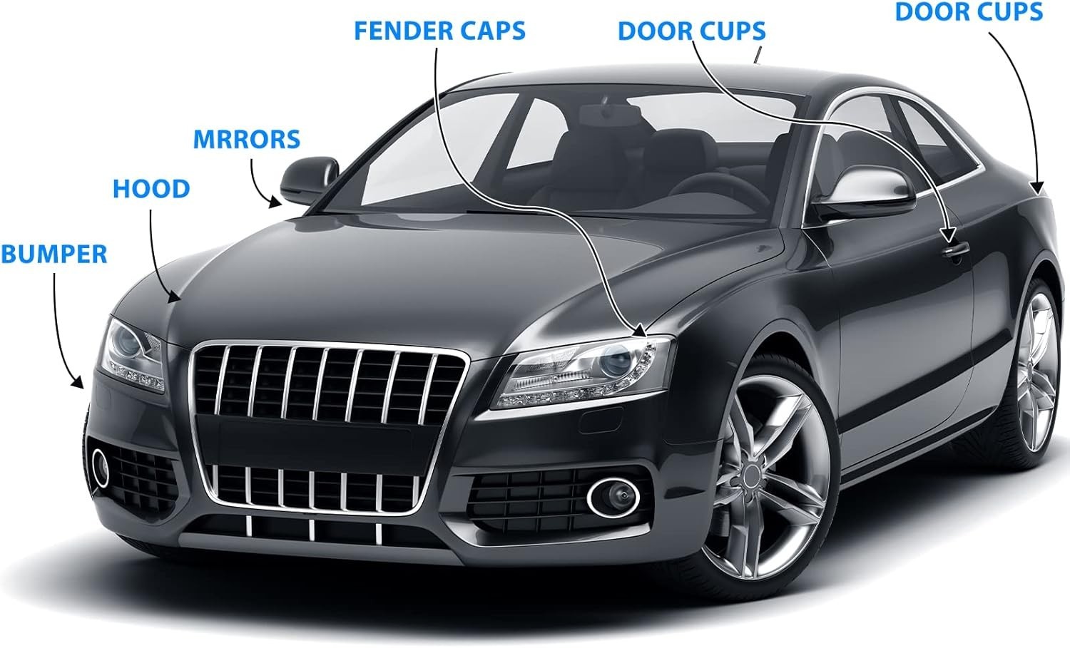 Car Surface Protection Vinyl Film – 12″X120″ Scratch Resistant Clear Wrap