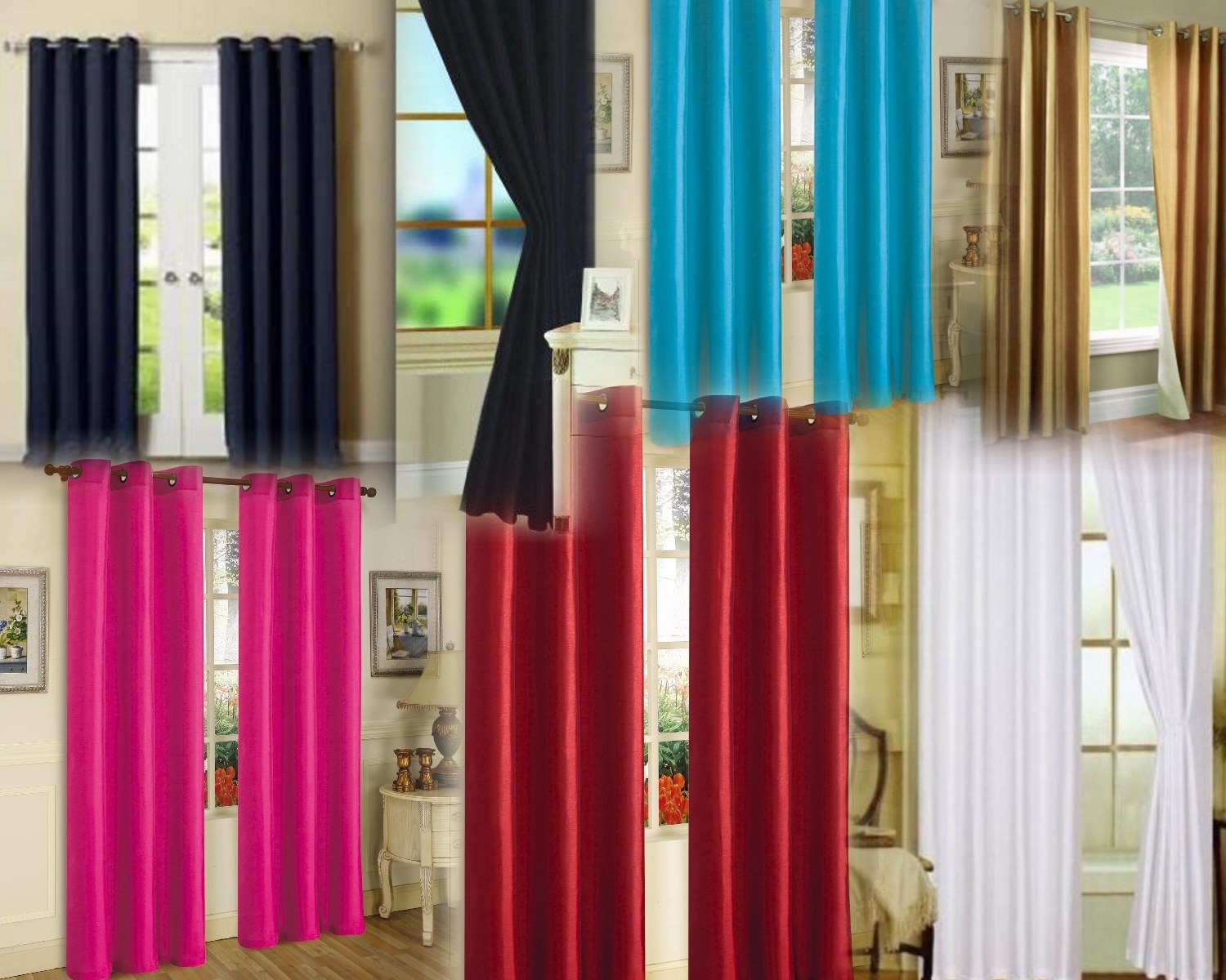 2 GROMMET PANEL TEXTURE WINDOW CURTAINS FOAM LINED 99% BLACKOUT THERMAL K34