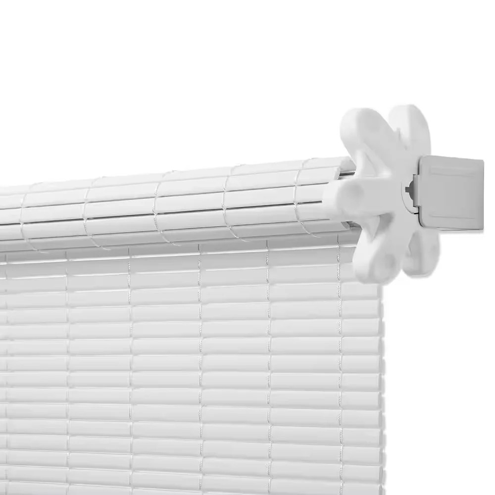Coolaroo 96×72 White Wheel Operated Light Filtering PVC Shade