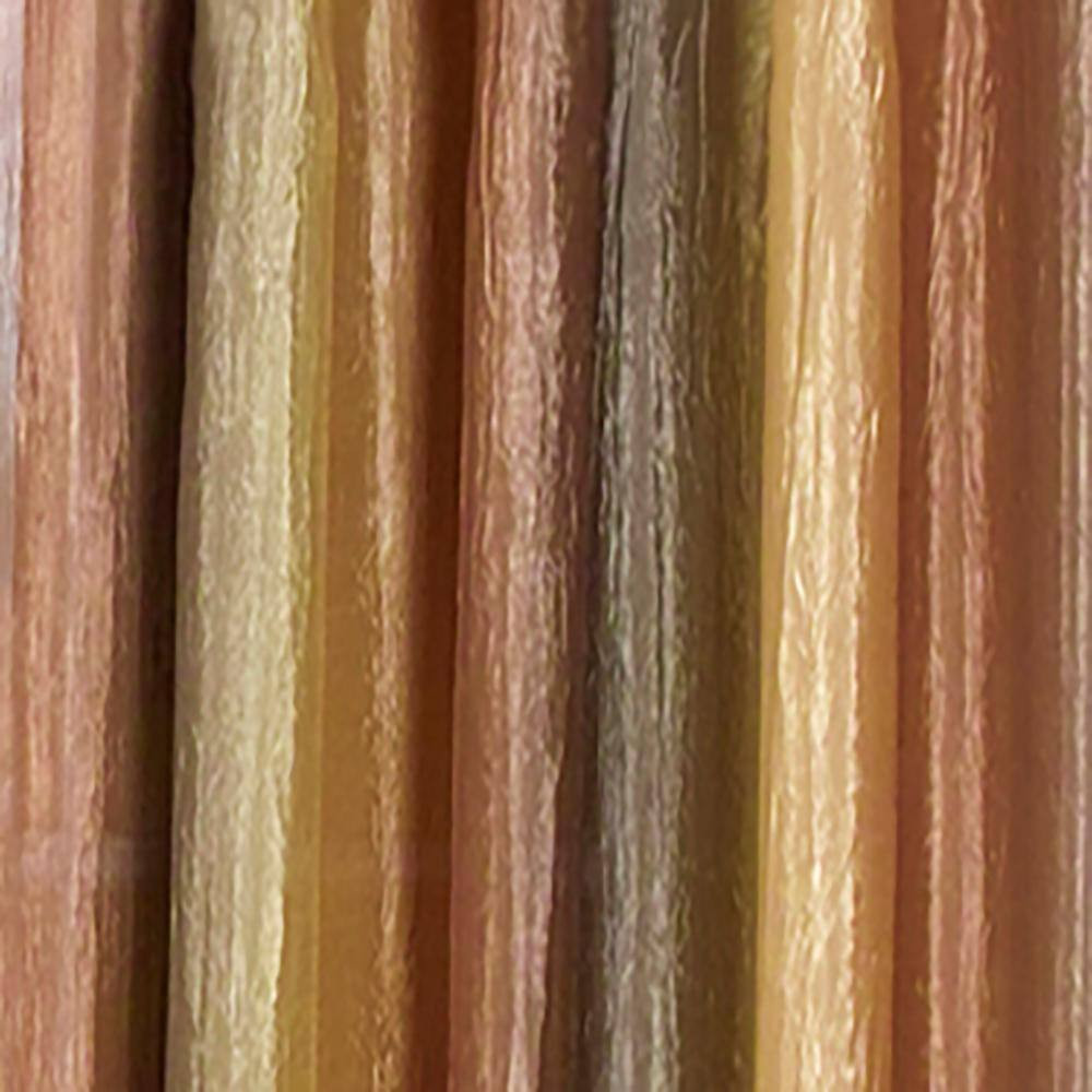 Ombre 42 In. L Polyester Window Curtain Waterfall Valance in Autumn
