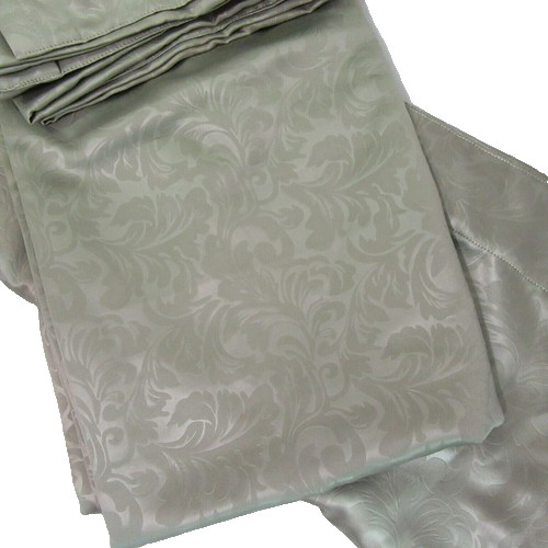 Corona Curtain Jacquard Paisley Sage 100 x 95 Back Tab Drapery Panel Set