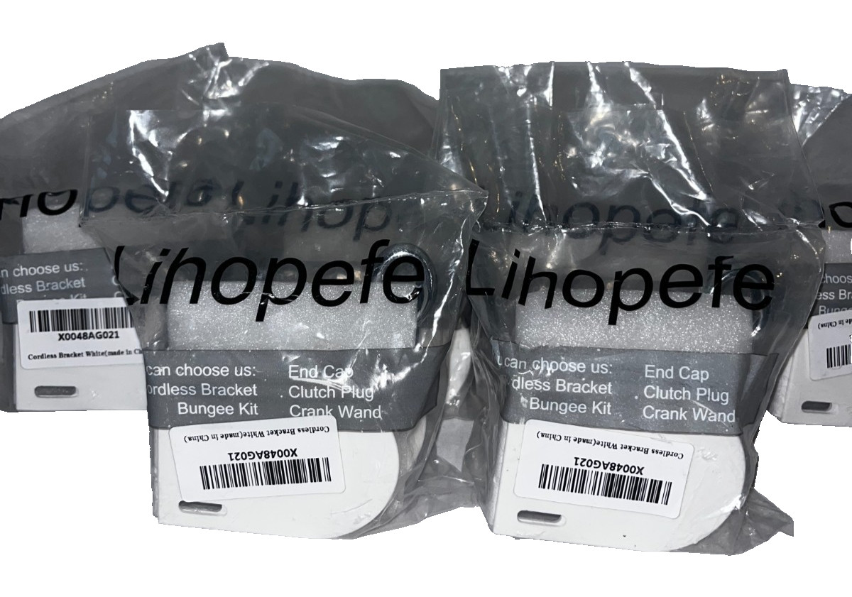 Lot of 6 – Cordless Blind Bracket Kit End Cap Clutch Plug Crank Wand