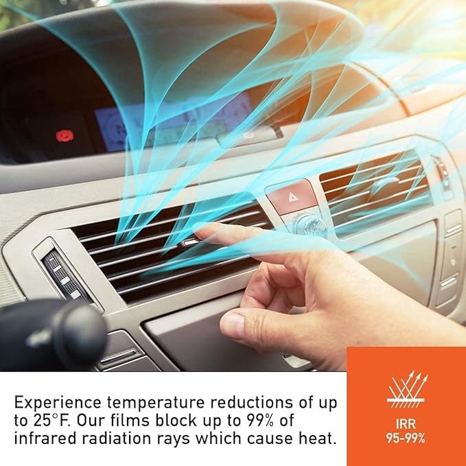 20″x10ft Uncut Roll Window Tint Film VLT 15% UV Block for Car/Home/Office Glass