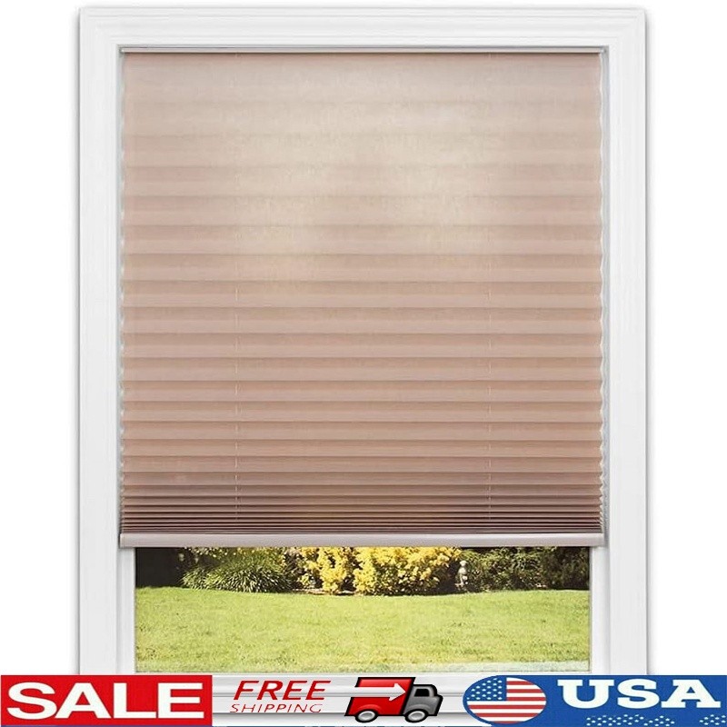 Cordless Pleated Shade Easy Lift No Tools UV Protection Privacy Filter New