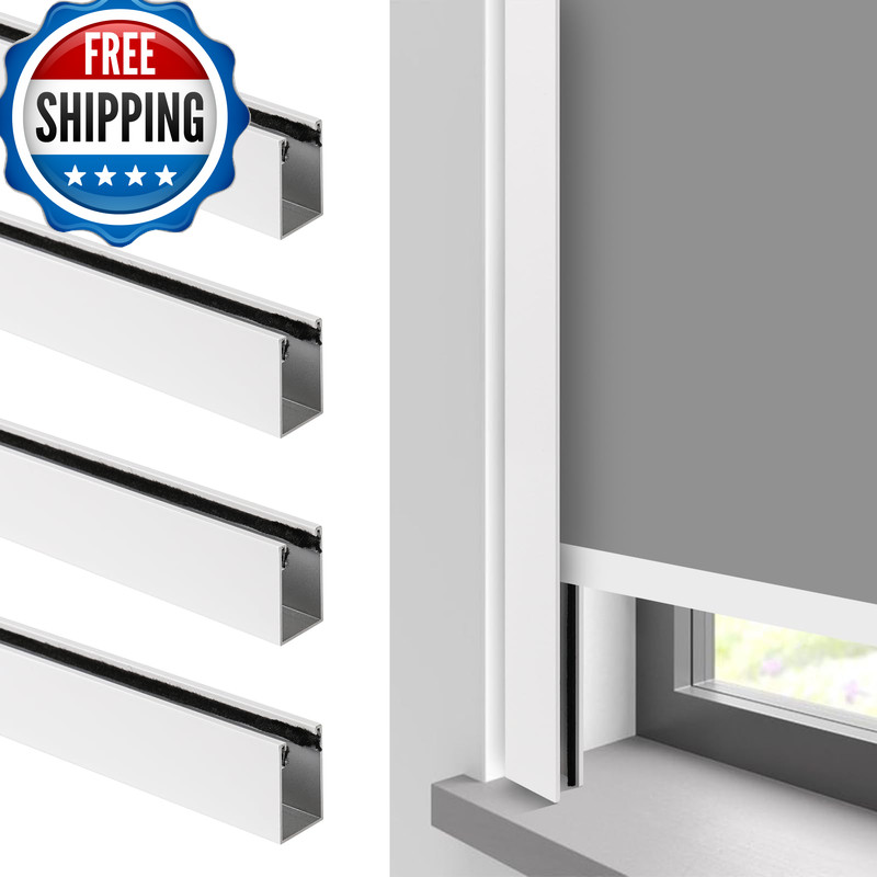 Winsmar 100 Blackout U-Channel Aluminum Light Blocking Strip For Window Shades