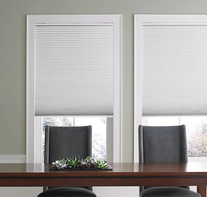 Real Simple Cordless Cellular 31.5 -Inch x 64-Inch Blackout Shade in Snow White