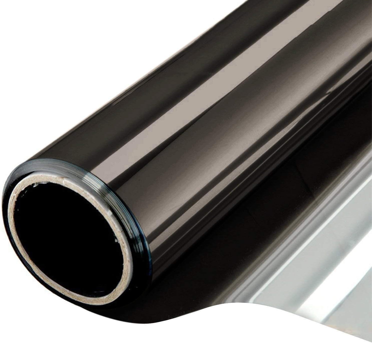 Static Cling One Way Window Tint – 6 Mil Black Silver Heat Control Privacy Film