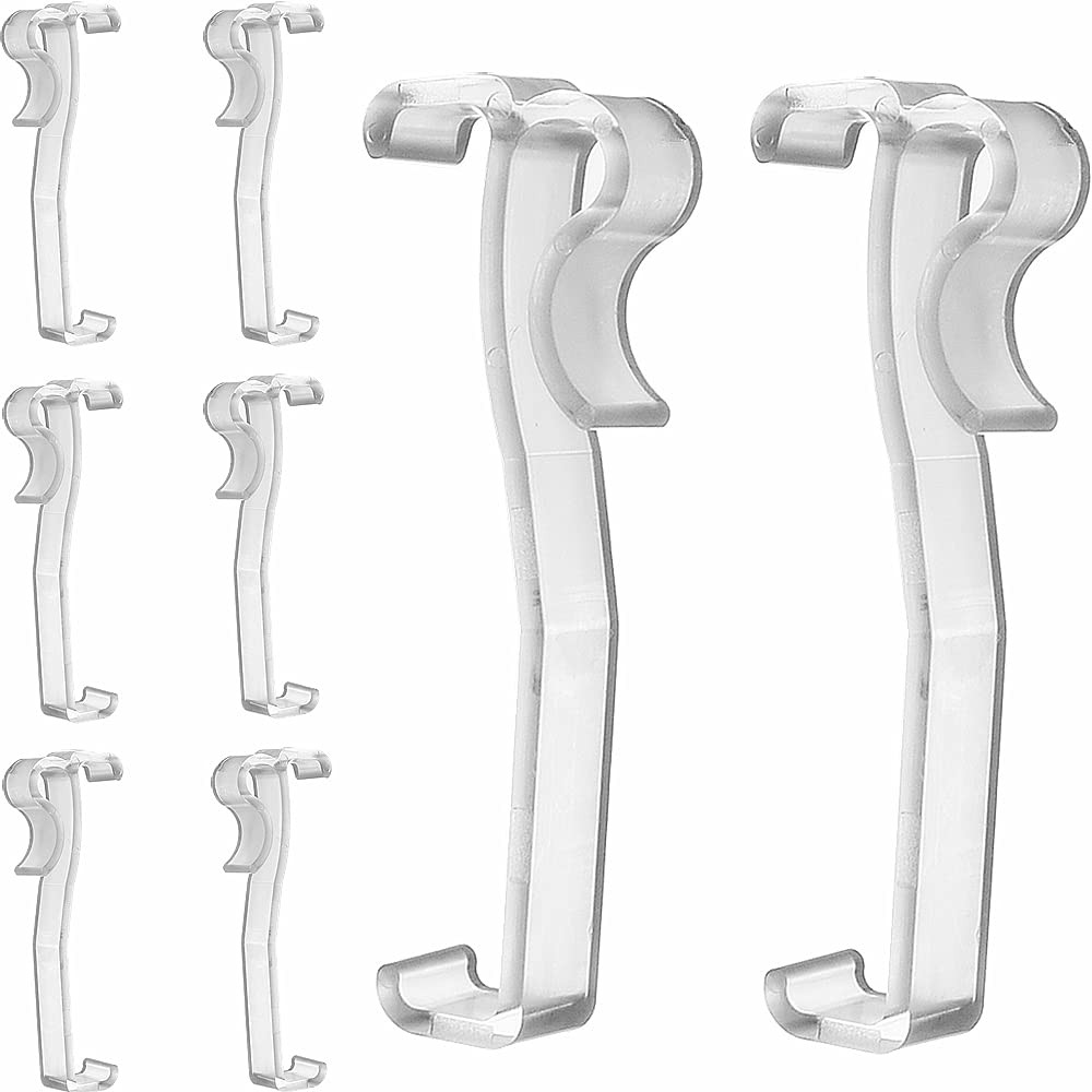 Valance Clips 10pcs 3” Window Blinds Hidden Clip Clear Plastic for Horizonta…