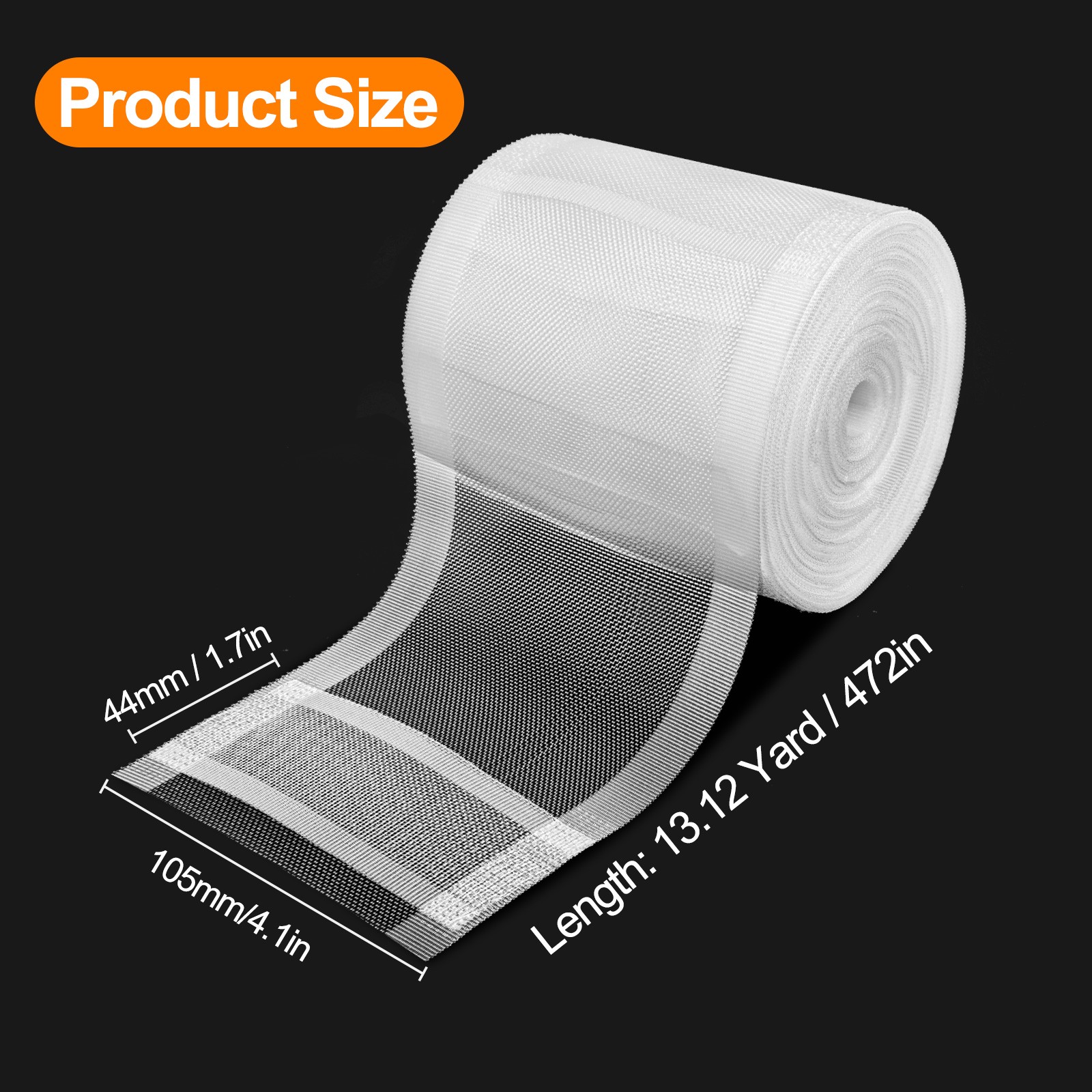 Curtain Pleat Tape White Nylon Drapery Header Tape DIY Curtains 13.12Yard Home
