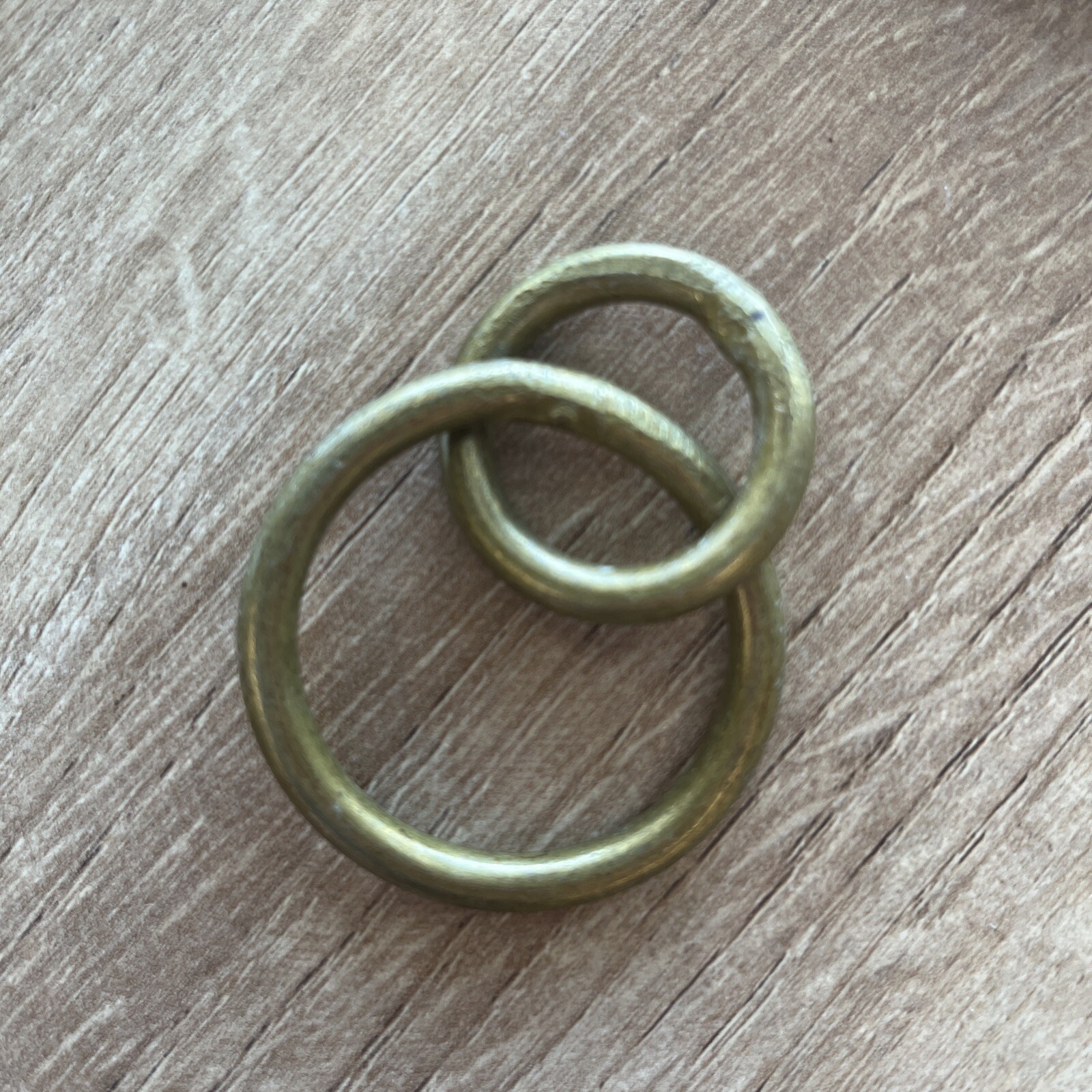 7 New Pottery Barn Small Antique Brass Double Ring Curtain Rings, Multiple Avail