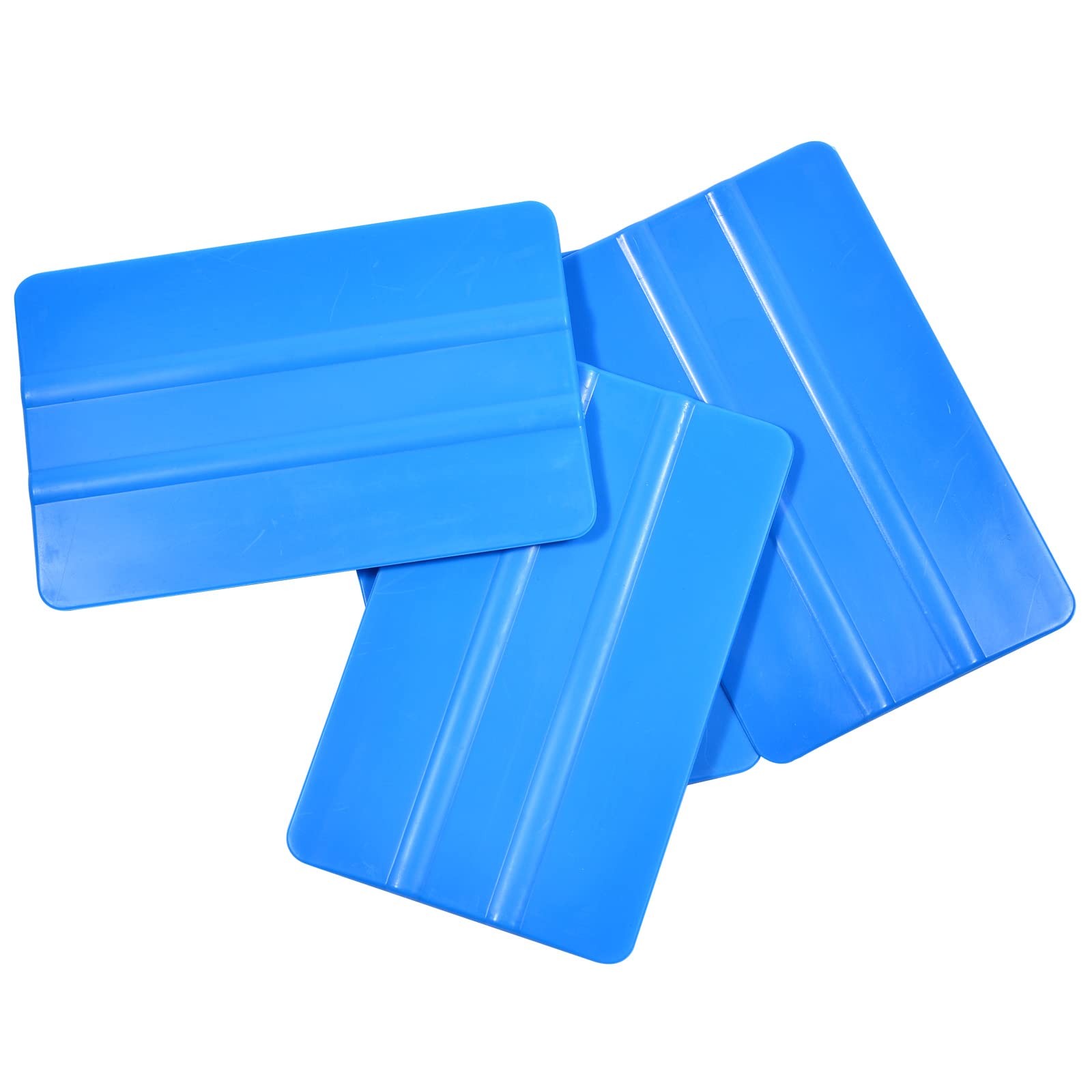 AHCHAY 4-inch Vinyl Wrap Squeegee Car Film Flexible Plastic Scraper Blue