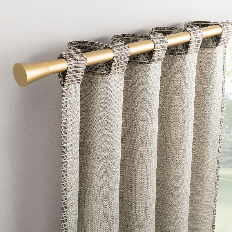 1pc 40"x63" Laurel Textured Space Dye Semi-Sheer Back Tab Curtain Panel