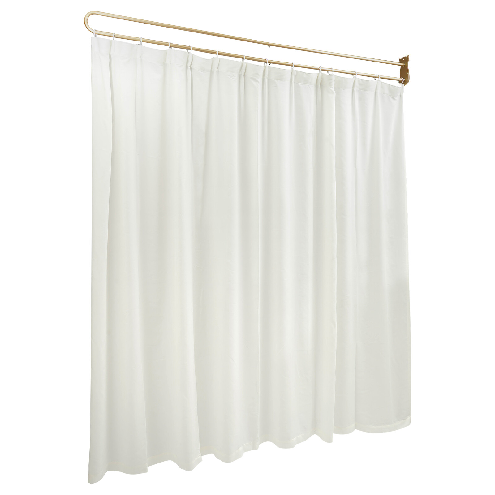Curtain Rod U-shaped Long Rod 200cm W/gauze Curtain Privacy Partition Protection