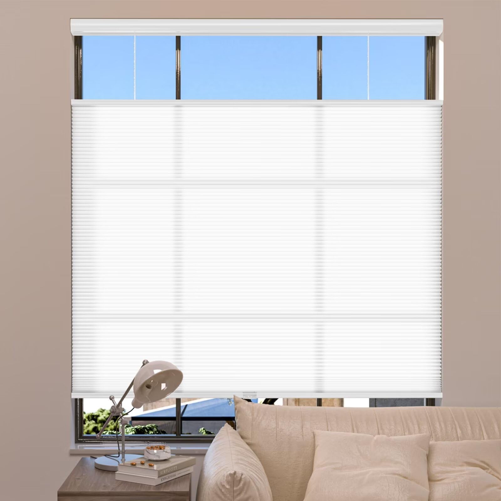 Top Down Bottom Up Shades Light Filtering Shade Cordless Blinds for Indoor Wi…