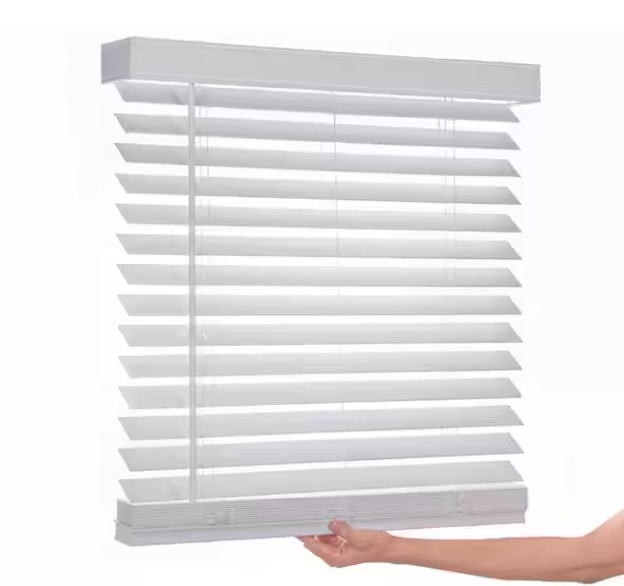 Home Decorators White Cordless 2” Faux Wood Blinds – Multiple Sizes