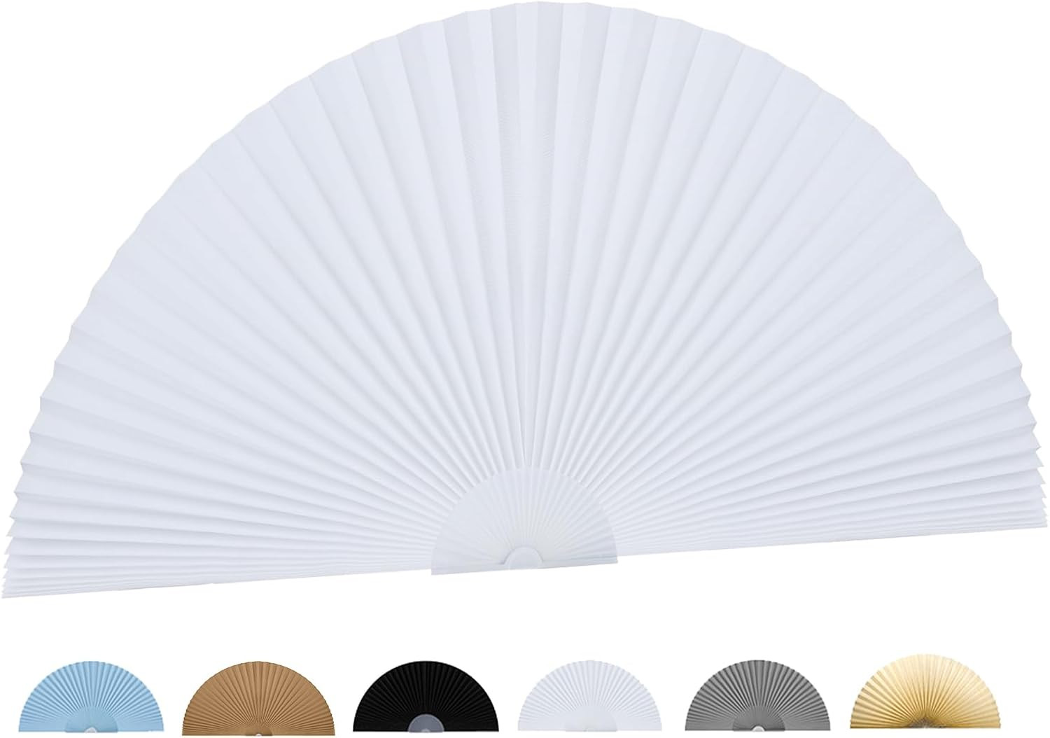 Arch Window Shade Curtains Half Circle Moon Pleated Fabric 36W x 18H White