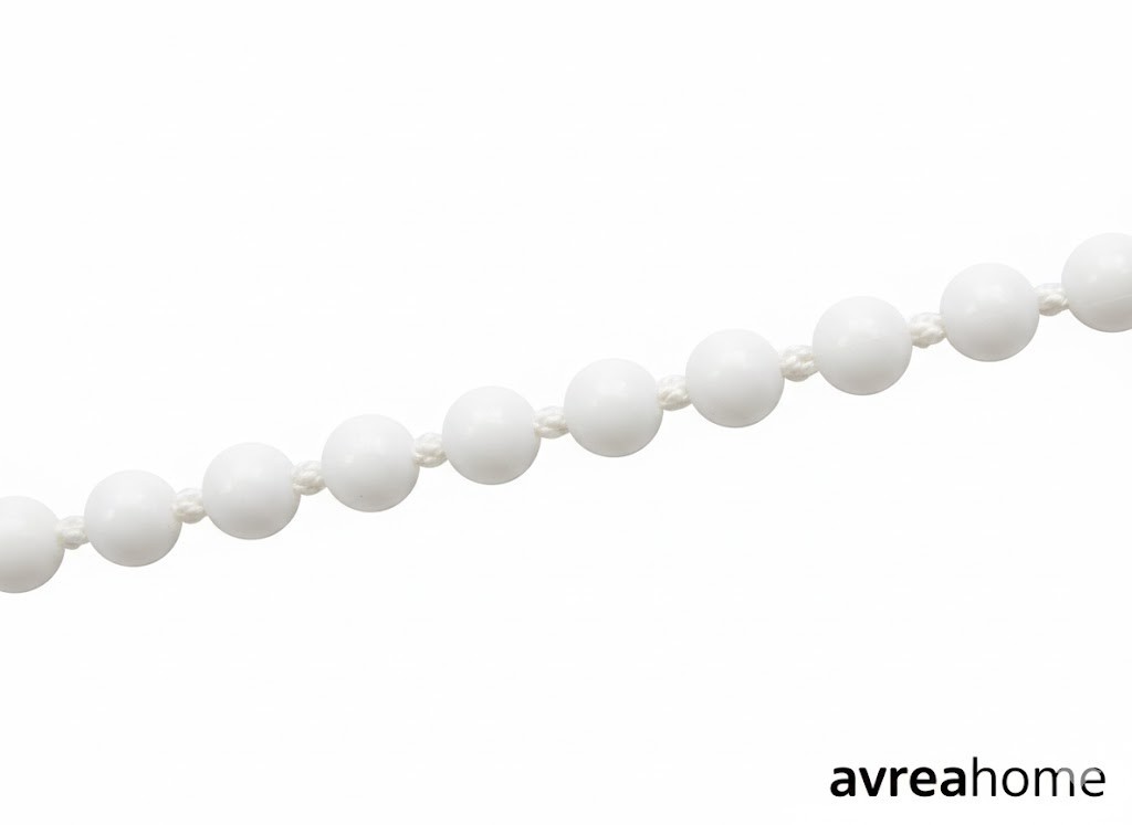 Roller Blind Chain White Plastic 4.5mm Bead Chain – Blind Cord Replacement Set
