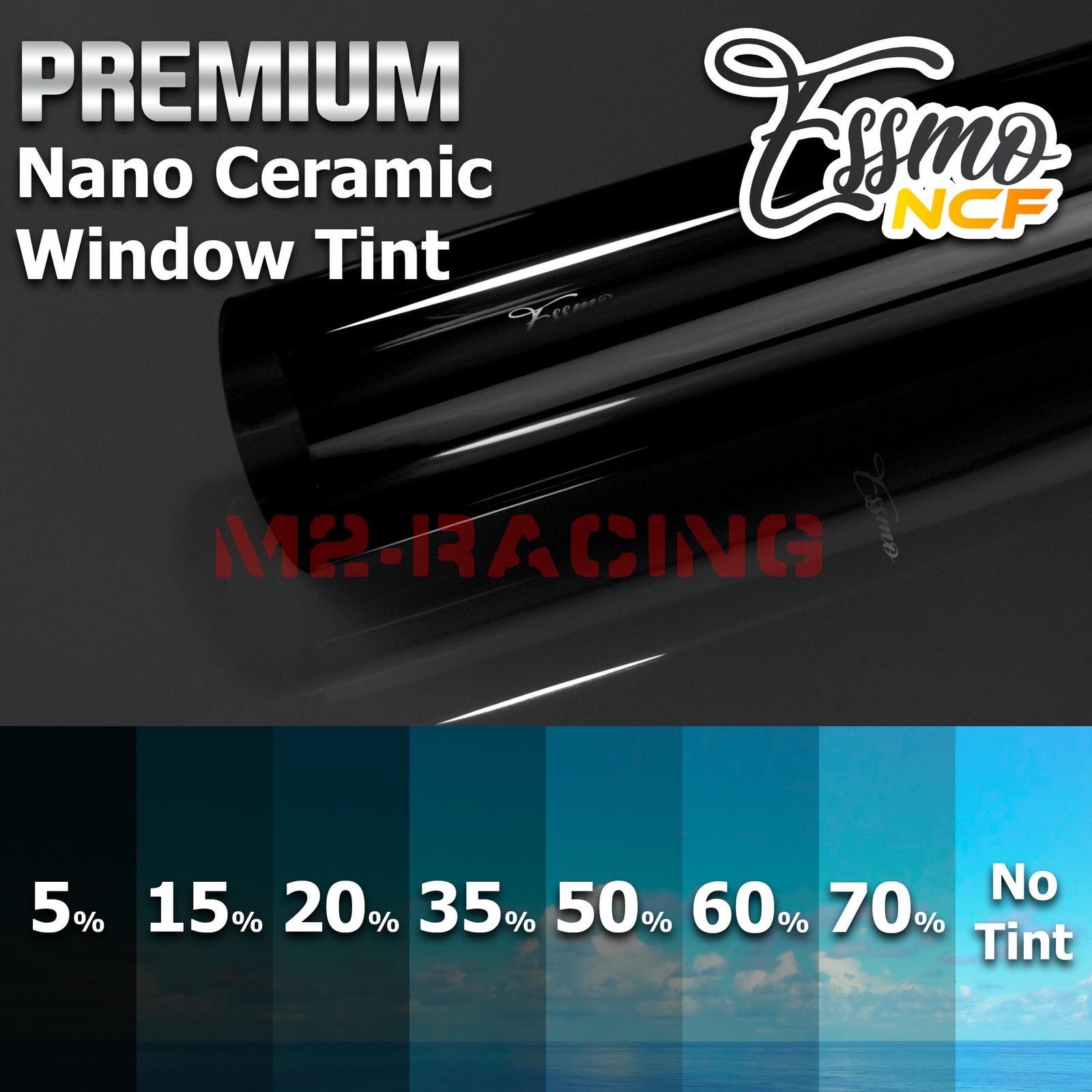 ESSMO Nano Ceramic Window Tint Film 20″ inches Width Car Home UV Heat Protection