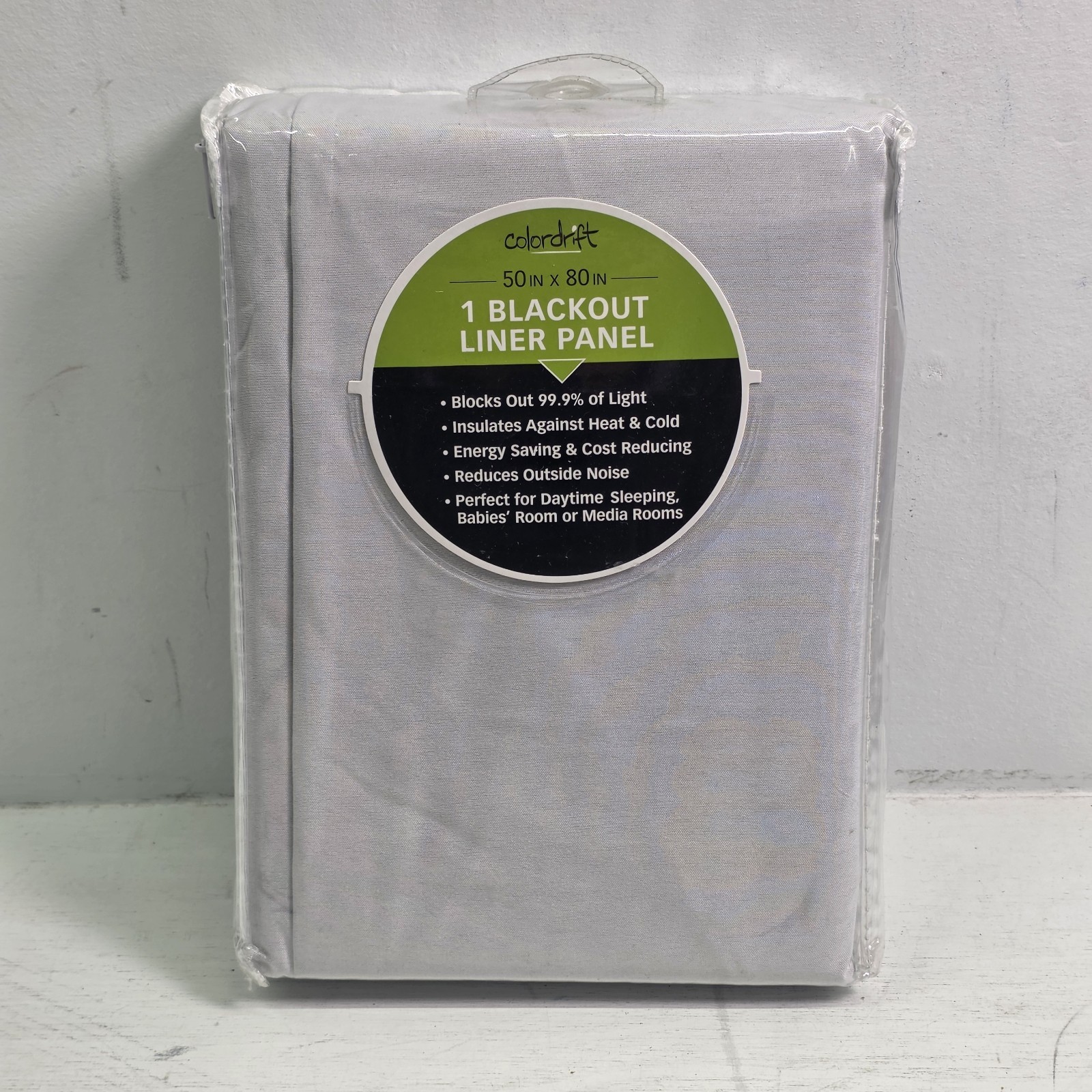 White Solid Polyester 50″ W x 80″ L Rod Pocket Blackout Curtain Liner Panel New!