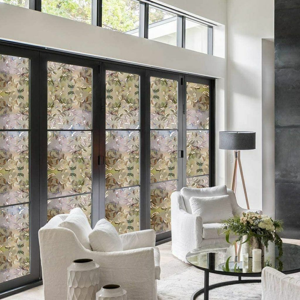 Privacy Window Glass Film Sticker Static Cling 3D Frosted Stained Bathroom Home