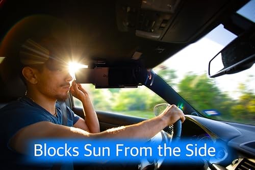 VisorMate 2.0 by DrivenVision – Car Visor Extender for Driver Side, Polarized