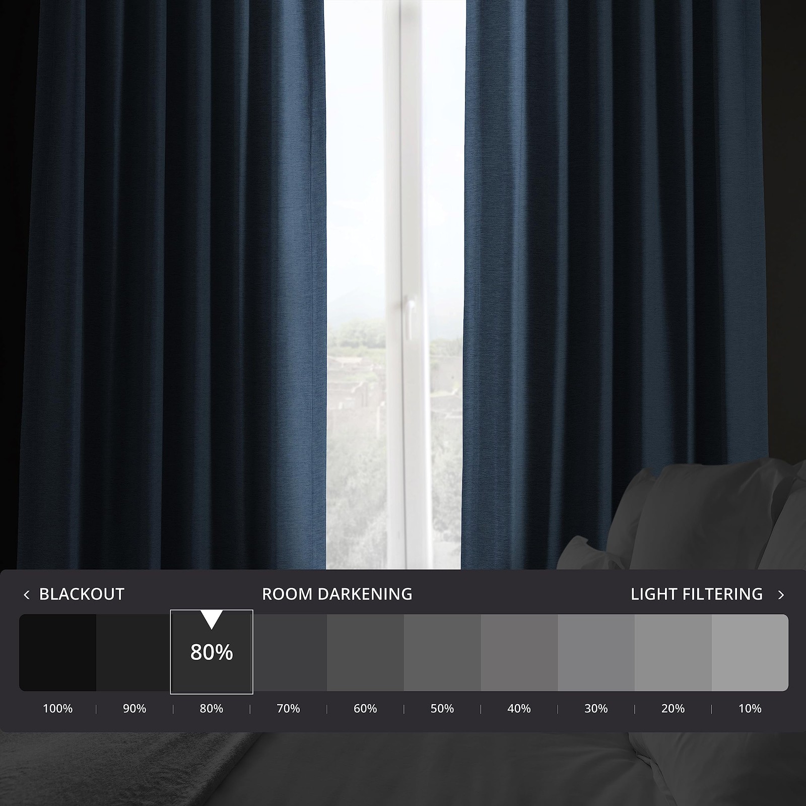 Hpd Half Price Drapes Hpd Half Drapes Bellino Textured Faux Linen Room